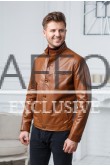 Строгая коричневая куртка для мужчин
