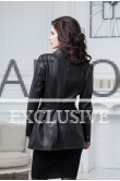 Черный женский пиджак с поясом