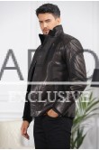 Черная мужская зимняя куртка 