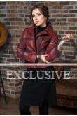 Бордовая женская куртка