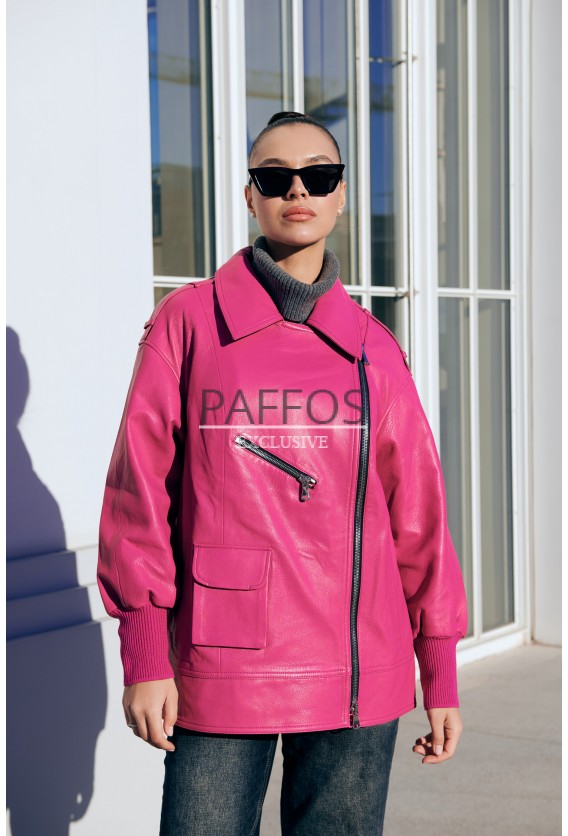 Женская куртка розовая весна-осень 2024 Итальянская коллекция