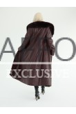 Бордовое женское пальто весна 2023