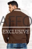 Модная коричневая куртка