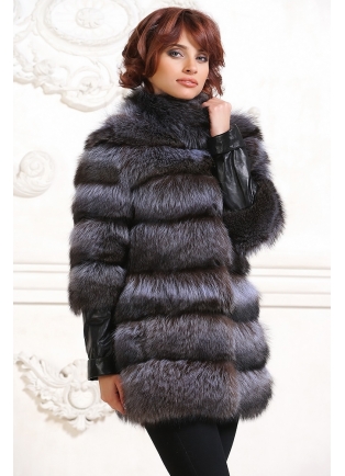 Меховая зимняя куртка из енота 2014