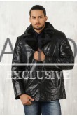 Классическая черная зимння куртка